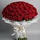Букет 101 Красная роза Блэк Мэджик в Ясной Поляне