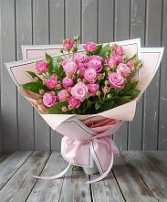 Букет Розовый кустик в Ясной Поляне