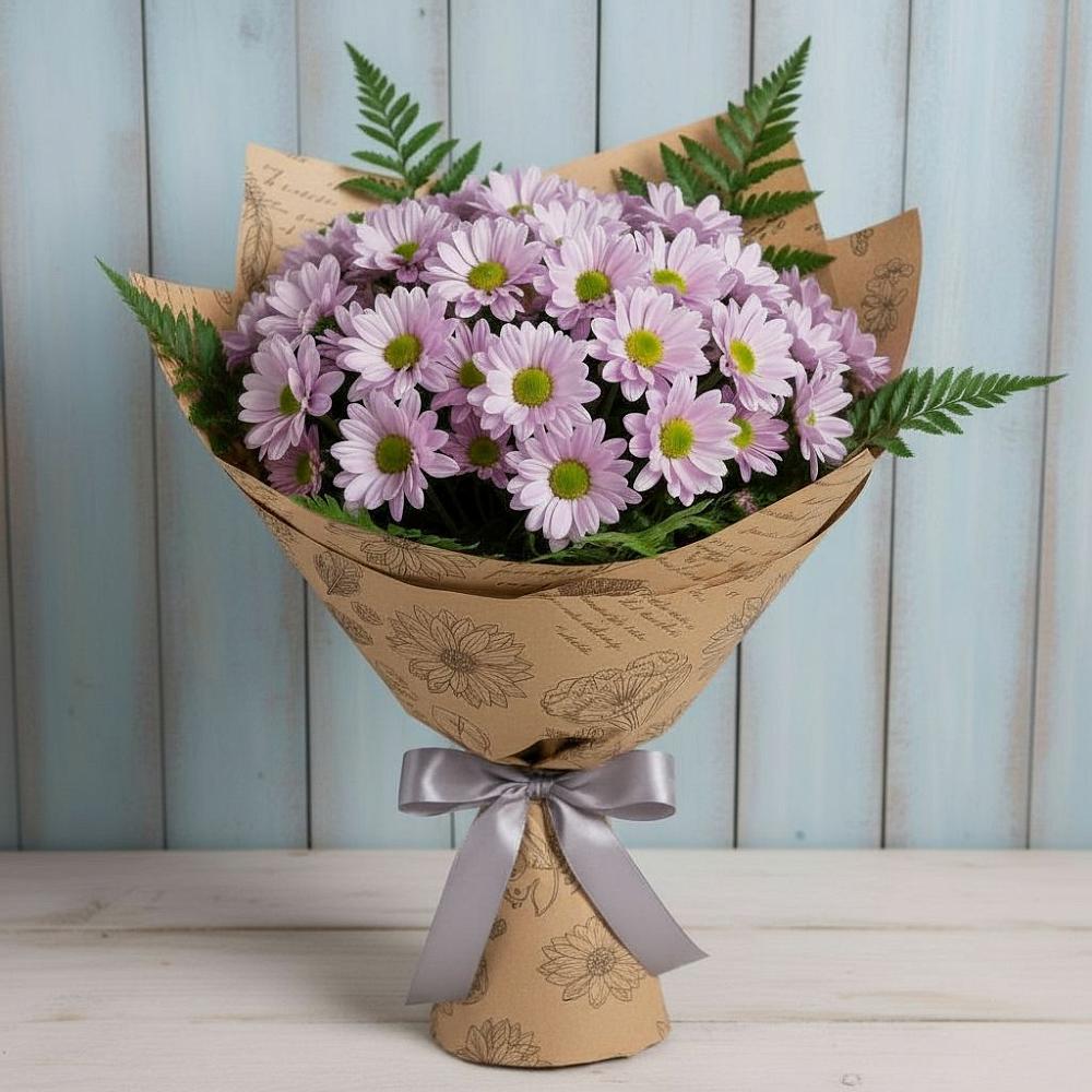 Букет цветов из: Хризантемы в Ясной Поляне
