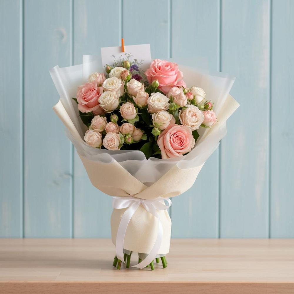 Букет цветов из: Розы в Ясной Поляне