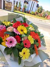 Букет цветов из:  Герберы #REPLACE_PRED# Ясной Поляне
