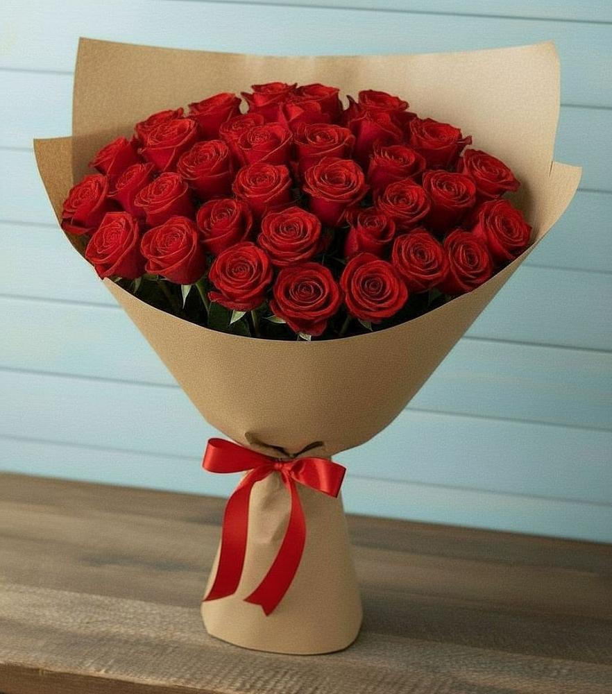 Букет Красные розы Милано в Ясной Поляне