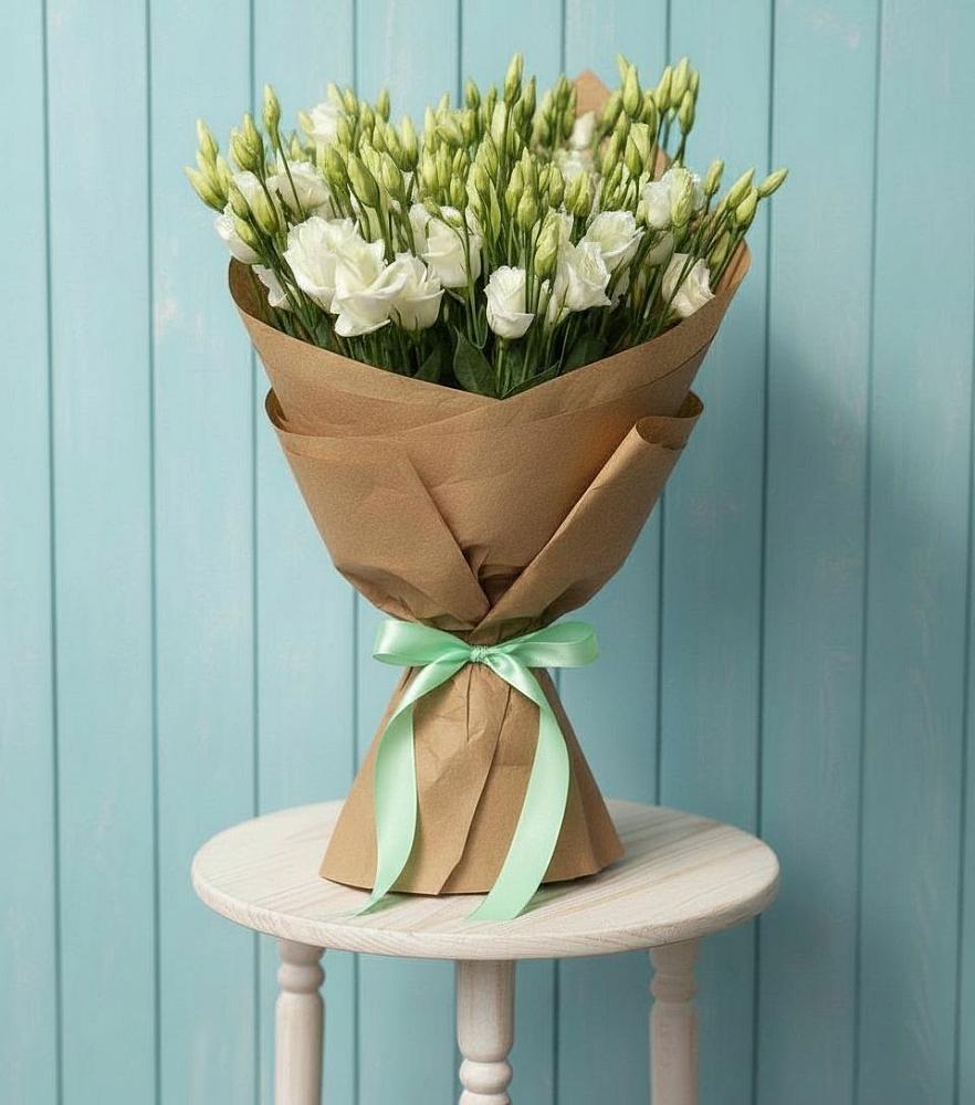 Букет цветов из: Лизиантусы в Ясной Поляне