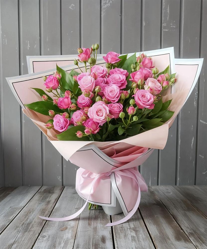 Букет Розовый кустик в Ясной Поляне