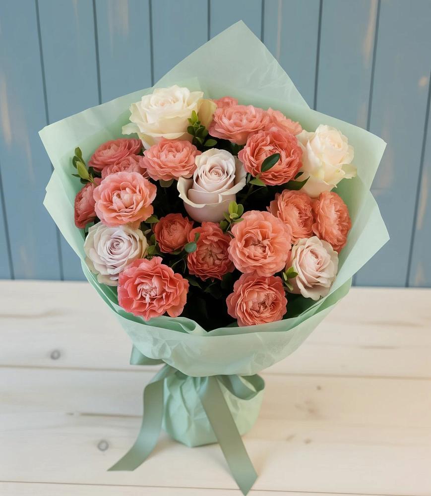 Букет цветов из: Розы в Ясной Поляне