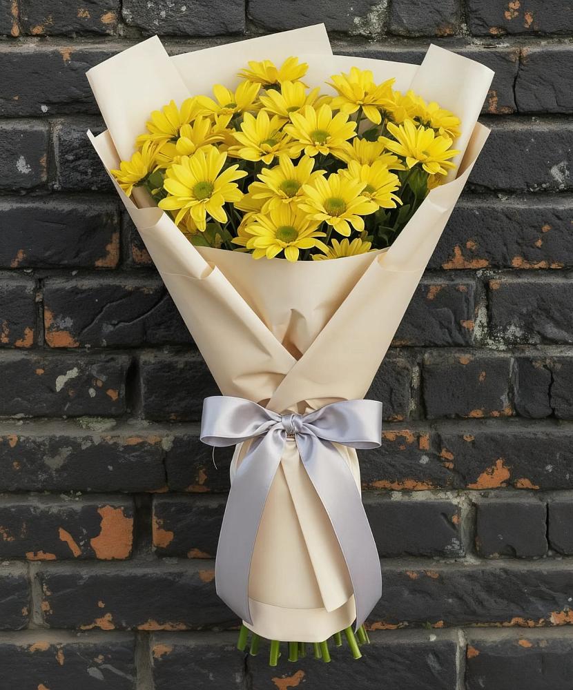 Букет цветов из: Хризантемы в Ясной Поляне