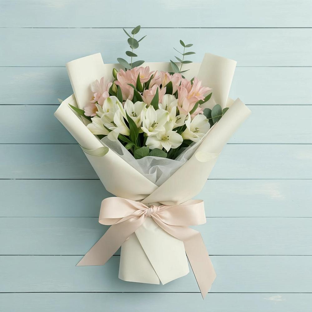 Букет цветов из: Альстромерии в Ясной Поляне