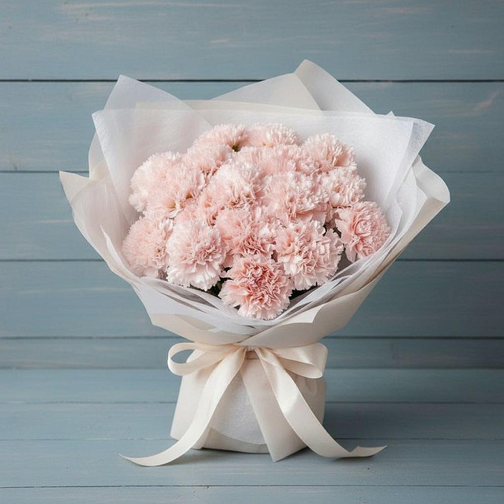 Букет цветов из: Гвоздики в Ясной Поляне