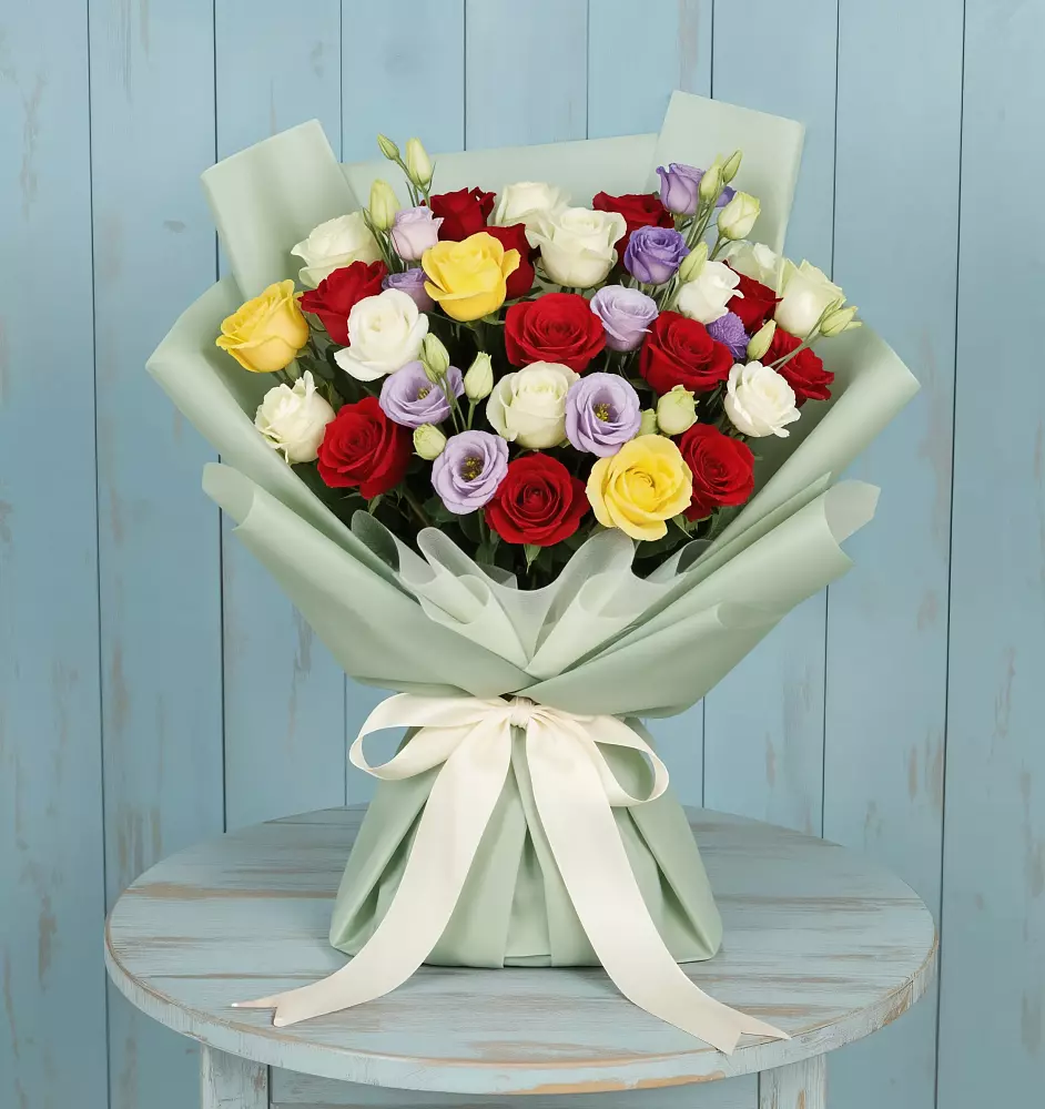 Букет цветов из: Розы в Ясной Поляне