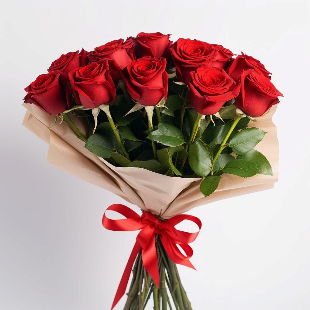Букет 11 Красных роз Эдлесс Лав в Ясной Поляне