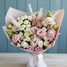 Букет цветов из:  Альстромерии и Розы в Ясной Поляне